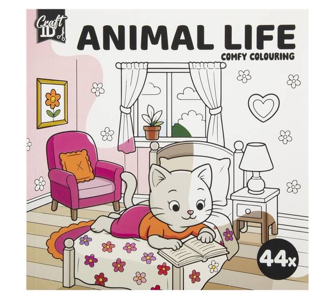 Kleurboek Craft ID Cute & Comfy 20c20cm 4 stuks assorti