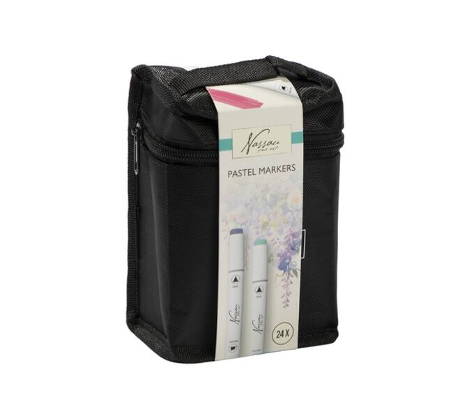 Pastelmarkers Nassau set à 24 kleuren