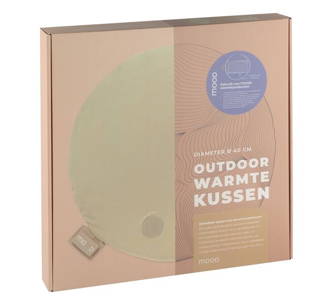 Warmtekussen Mood outdoor rond 40cm beige