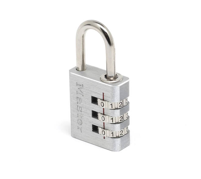 Hangslot MasterLock combinatieslot aluminium 30mm