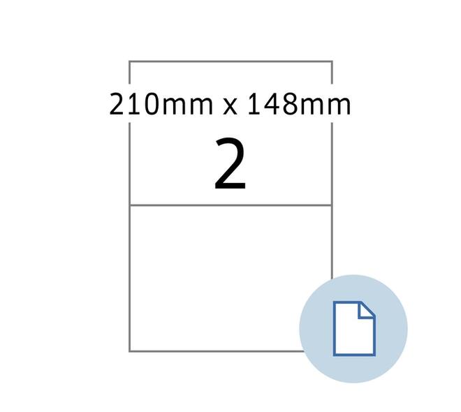 Etiket HERMA 8402 A4 EXPR 500 210x148mm wit 1000 stuks