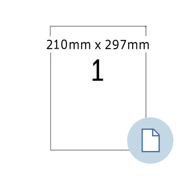 Etiket HERMA 8422 A4 EXPR 500 210x297mm wit 500 stuks