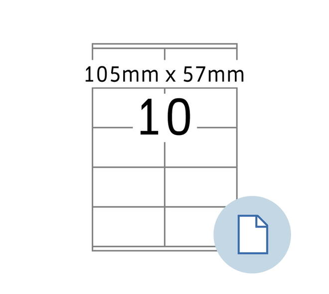 Etiket HERMA 8420 A4 EXPR 500 105x57mm wit 5000 stuks
