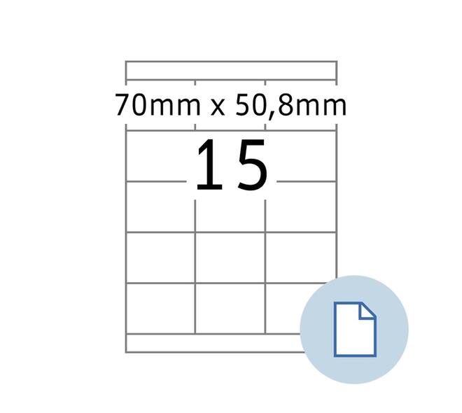 Etiket HERMA 8415 A4 EXPR 500 70x50.8mm wit 7500 stuks