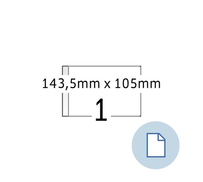 Etiket HERMA 8492 A6 EXPR 2.000 143.5x105mm wit 2000 stuks