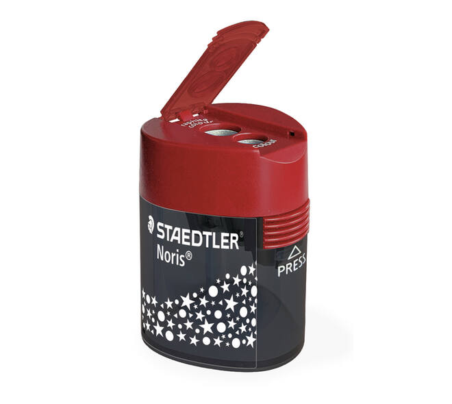Puntenslijper Staedtler Noris 2gaats grijs/rood