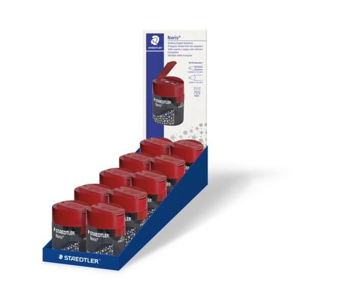 Puntenslijper Staedtler Noris 2gaats grijs/rood