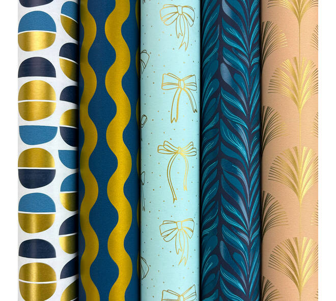 Inpakpapier Rotolux Suzanne 200x70cm assorti
