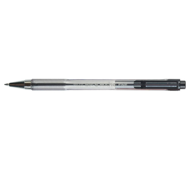 Balpen PILOT BP-S Matic fijn zwart