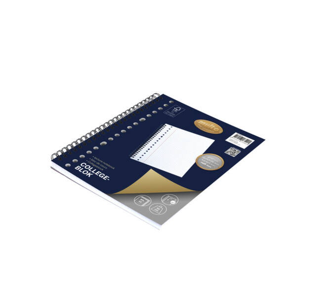 Collegeblok Multo A5 ruit 5mm 17 gaats  160 pagina's 90 gram