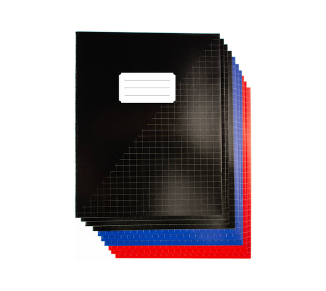 Schrift Kangaro A5 ruit 10mm 80 pagina's 60 gram assorti 10 stuks