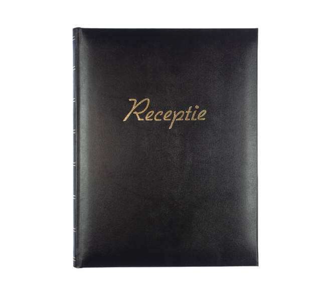 Receptiealbum Kangaro 26x21cm vakverdeling zwart