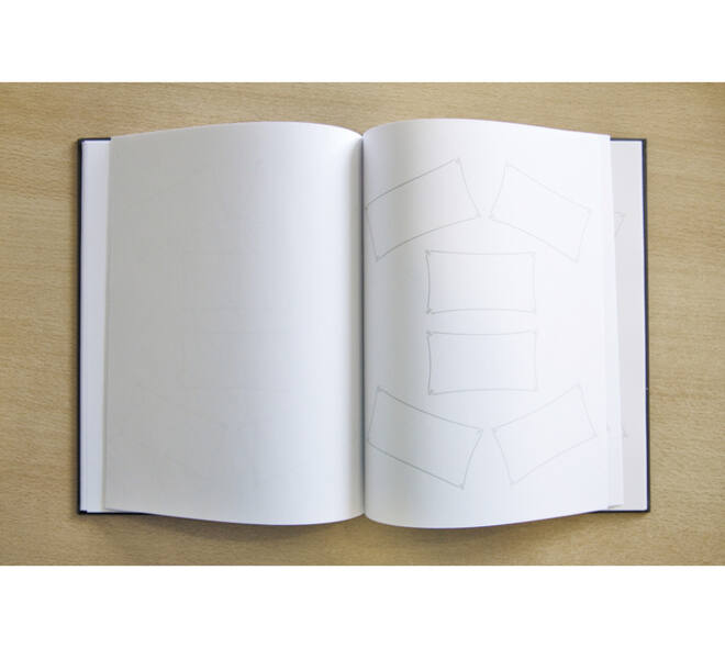Receptiealbum Kangaro 26x21cm vakverdeling zwart