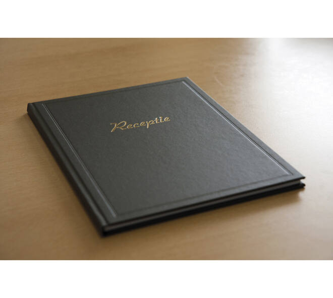 Receptiealbum Kangaro 26x21cm vakverdeling zwart