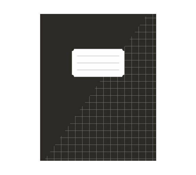 Schrift kangaro A5 ruit 10mm 80 pagina's 60 gram zwart pak à 10 stuks