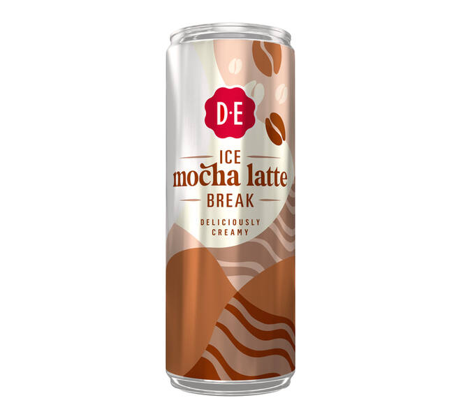 Ijskoffie Douwe Egberts moccha latte blik 250 ml