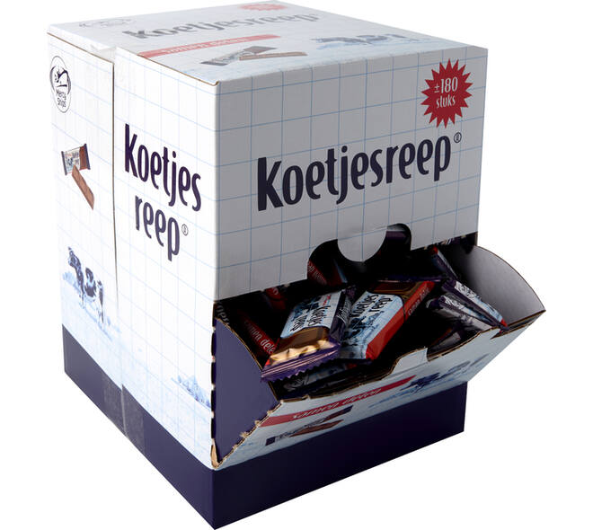 Chocolade Koetjesreep mini circa 180 stuks