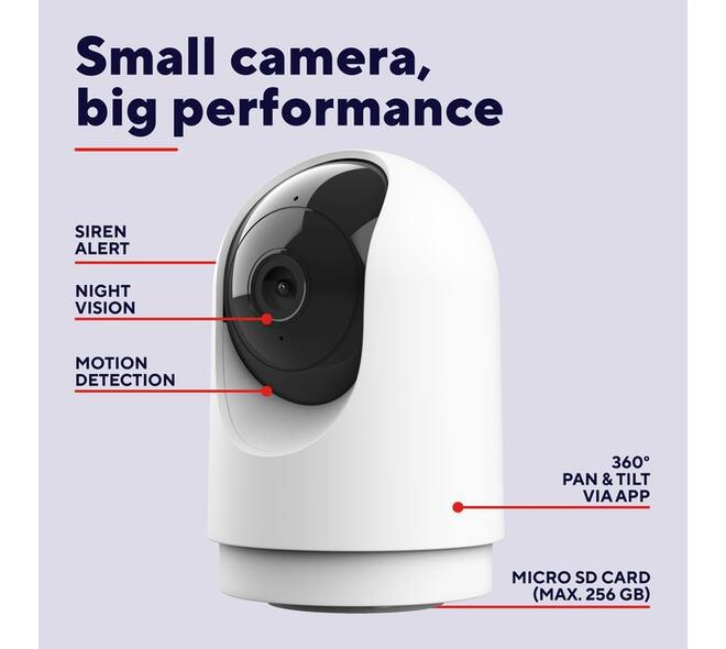 Beveiligingscamera Trust IPCAM-2700 binnenshuis Wi-Fi wit