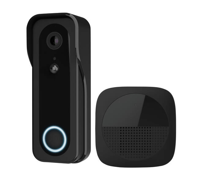 Deurbelcamera Trust DOORCAM-3000B Wi-Fi zwart