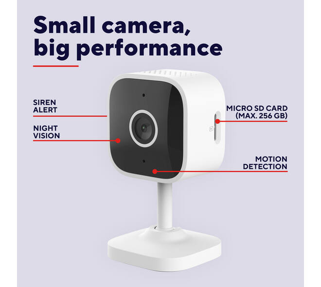 Beveiligingscamera Trust IPCAM-2900 binnenshuis Wi-Fi wit