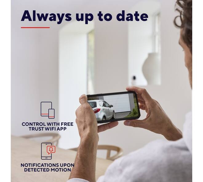 Beveiligingscamera Trust IPCAM-3900 buitenshuis Wi-Fi wit