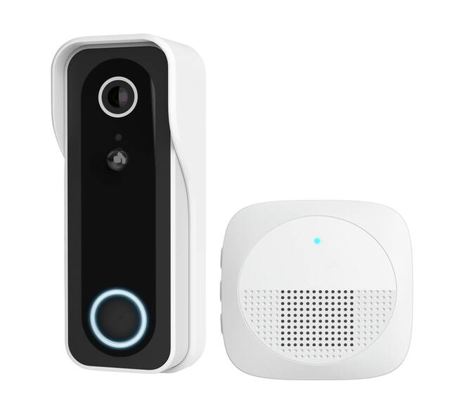 Deurbelcamera Trust DOORCAM-3000 Wi-Fi wit