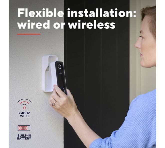 Deurbelcamera Trust DOORCAM-3000 Wi-Fi wit