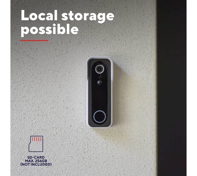 Deurbelcamera Trust DOORCAM-3000 Wi-Fi wit
