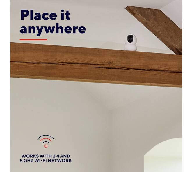 Beveiligingscamera Trust IPCAM-2800 binnenshuis Wi-Fi wit