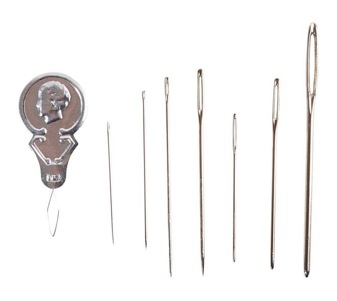 Naaldenset Creativ Company blister à 8 delen zilver