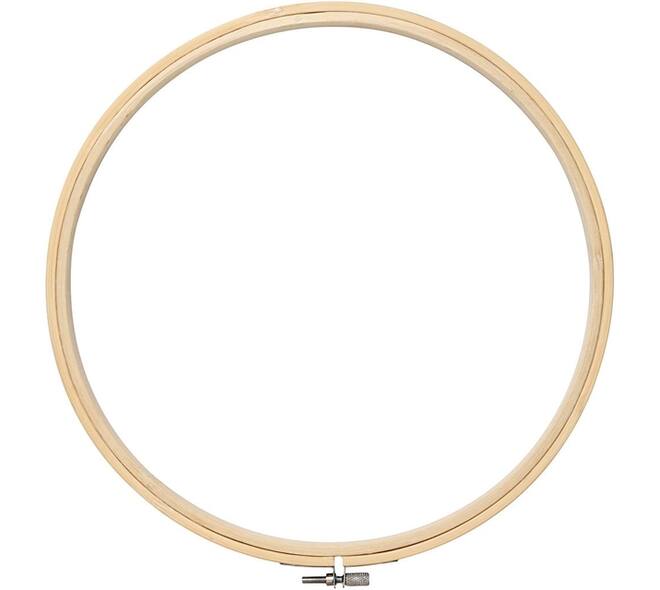 Borduurframe Creativ Company rond 25cm hout