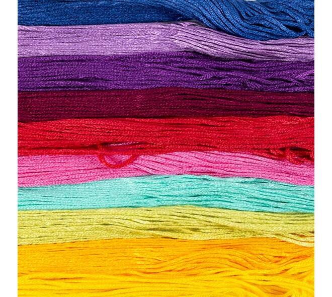 Borduurgaren Creativ Company 8mx1mm set à 10 kleuren