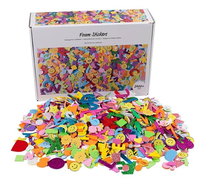 Foamstickers Creativ diverse vormen zelfklevend doos à 2640st assorti