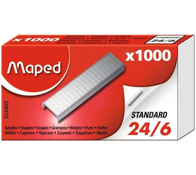Nieten Maped 24/6 verzinkt 1000 stuks