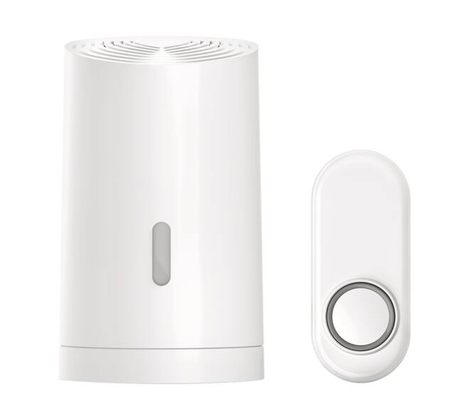 Draadloze deurbelset KlikAanKlikUit ACDB-9000AC wit