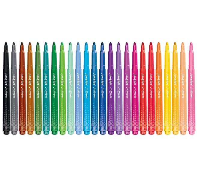 Viltstift Maped Color'Peps Long Life 2.0 set à 24 stuks assorti