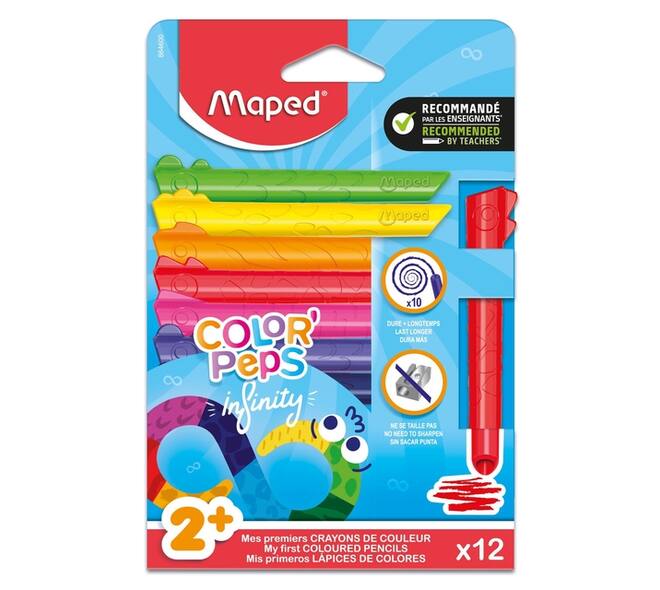 Kleurpotlood Maped Color'Peps Infinity set à 12 kleuren