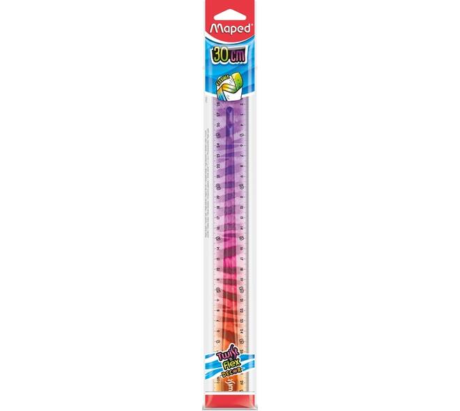 Liniaal Maped Twist 'n Flex Decor Animals 30cm assorti display à 20st