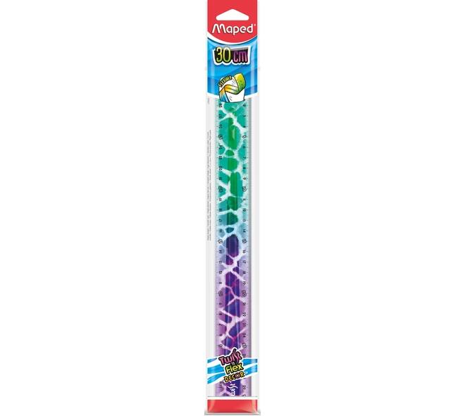 Liniaal Maped Twist 'n Flex Decor Animals 30cm assorti display à 20st