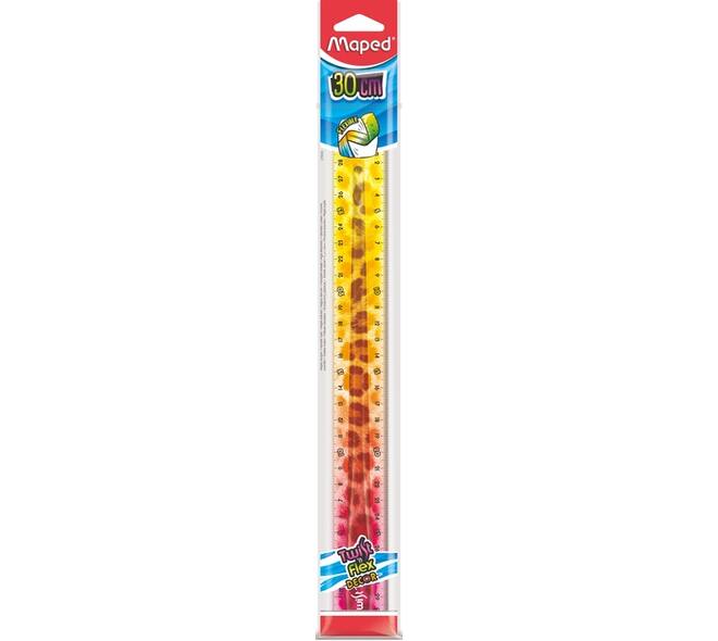 Liniaal Maped Twist 'n Flex Decor Animals 30cm assorti display à 20st