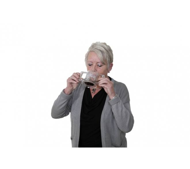 Beker HandyCup met deksel transparant