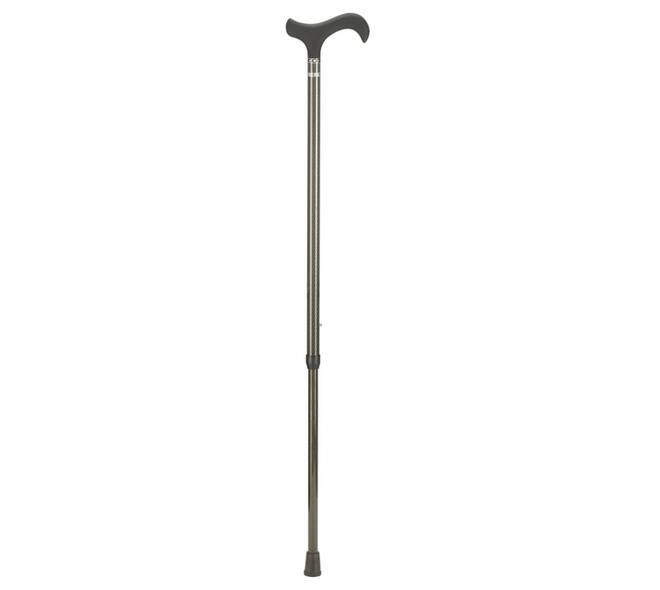 Wandelstok Able2 carbon soft derby handvat zwart