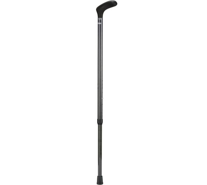 Wandelstok Able2 opvouwbaar carbon soft handvat zwart