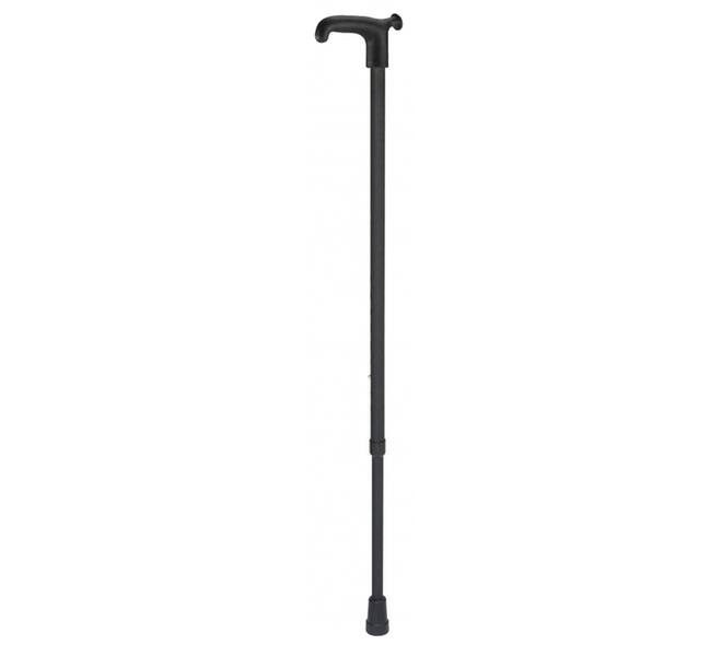 Wandelstok Able2 soft recht handvat zwart