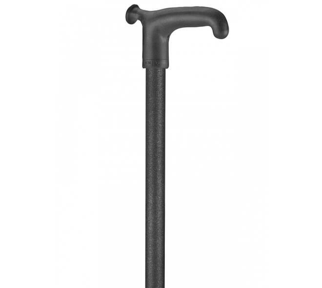 Wandelstok Able2 soft recht handvat zwart