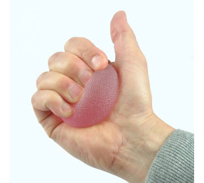 Handtrainer gelbal Able2 Extra Soft roze
