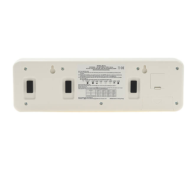 Kalenderklok Twemco BQ-38 wit Nederlands