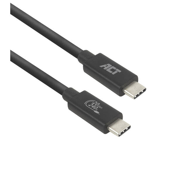 Kabel ACT USB-C 4.0 20Gbps Thunderbolt 3 2m