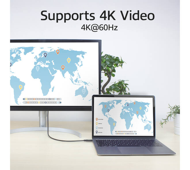 Kabel ACT USB-C 4.0 20Gbps Thunderbolt 3 2m