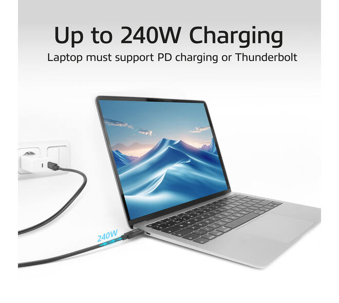 Kabel ACT USB-C 4.0 20Gbps Thunderbolt 3 2m